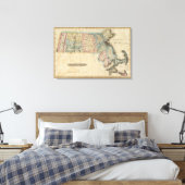 Massachusetts 4 canvas afdruk (Insitu (Slaapkamer))