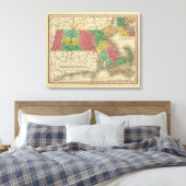 Massachusetts 4 canvas afdruk (Insitu (Slaapkamer))