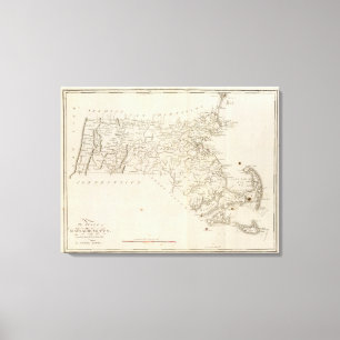 Massachusetts 5 canvas afdruk