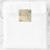 Massachusetts 5 vierkante sticker (Tas)