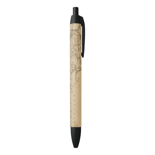 Massachusetts 5 zwarte inkt pen (Achterkant (Verticaal))