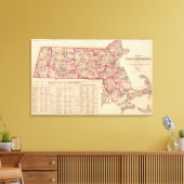 Massachusetts 7 canvas afdruk (Insitu (Woonkamer))