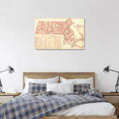 Massachusetts 7 canvas afdruk (Insitu (Slaapkamer))
