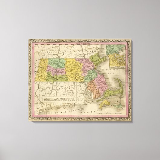 Massachusetts 8 canvas afdruk (Voorkant)