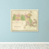 Massachusetts 8 canvas afdruk (Insitu (Houten vloer))