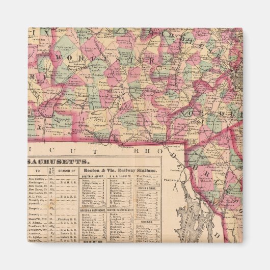 Massachusetts 8 magneet (Voorkant)