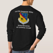 Massachusetts Air Guard 104th Fighter Wing L.S.T. T-shirt (Achterkant)