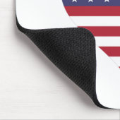 Massachusetts American Flag Heart Muismat (Hoek)