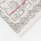 Massachusetts and Rhode Islands Map (1855) Fleece Deken (Hoek)