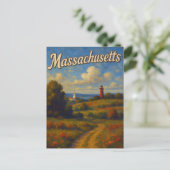 Massachusetts Ansichtkaart Briefkaart (Staand voorkant)