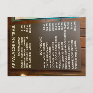 Massachusetts Appalachian Trail Ansichtkaart Briefkaart