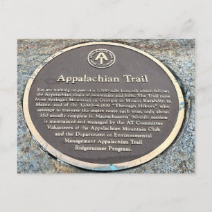 Massachusetts Appalachian Trail Briefkaart
