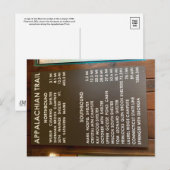 Massachusetts Appalachian Trail Postcard Briefkaart (Voorkant / Achterkant)