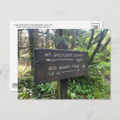 Massachusetts Appalachian Trail Postcard Briefkaart (Voorkant / Achterkant)