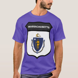 MASSACHUSETTS BADGE IV Overgroot T-shirt