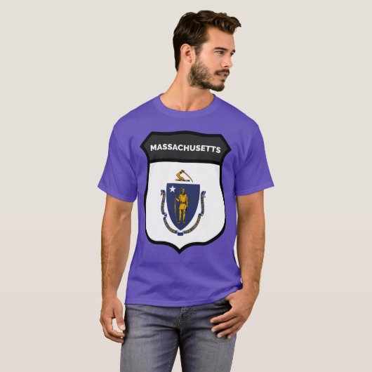 MASSACHUSETTS BADGE IV Oversized T-shirt (Voorkant volledig)