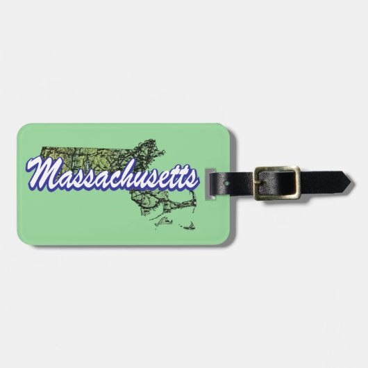 Massachusetts Bagagelabel (Voorkant horizontaal)