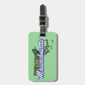 Massachusetts Bagagelabel (Voorkant verticaal)