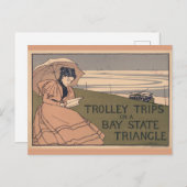 Massachusetts Bay State Trolley Travel Briefkaart (Voorkant / Achterkant)
