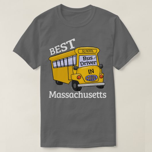 Massachusetts Best School Bus Driver 2 T-shirt (Design voorkant)
