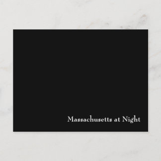 Massachusetts bij nacht briefkaart