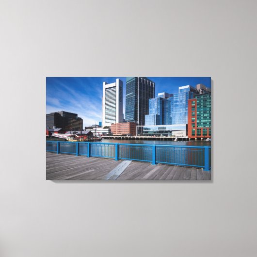 Massachusetts, Boston, Federal Reserve Bank Canvas Afdruk (Voorkant)