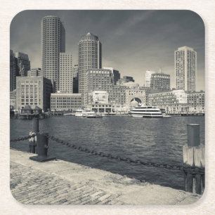 Massachusetts, Boston, gebouwen op Rowe's Wharf Kartonnen Onderzetters