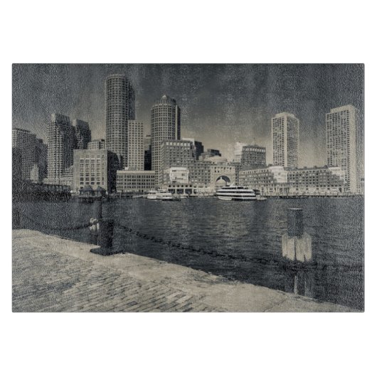 Massachusetts, Boston, Rowe's Wharf gebouwen Snijplank (Voorkant)