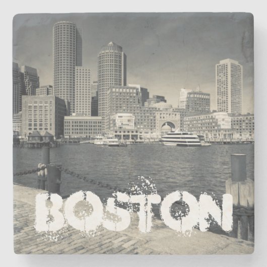 Massachusetts, Boston, Rowe's Wharf gebouwen Stenen Onderzetter (Voorkant)