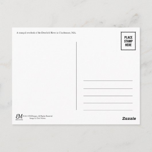 Massachusetts Briefkaart (Achterkant)