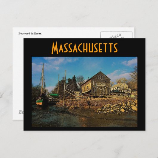 Massachusetts Briefkaart (Voorkant / Achterkant)