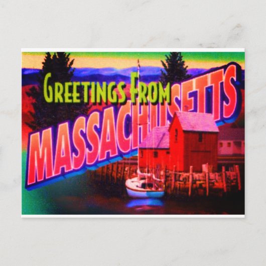 Massachusetts Briefkaart (Voorkant)