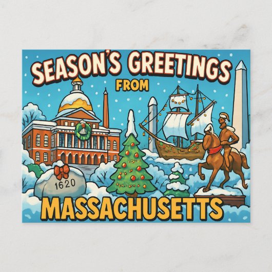 MASSACHUSETTS-Briefkaart Briefkaart (Voorkant)