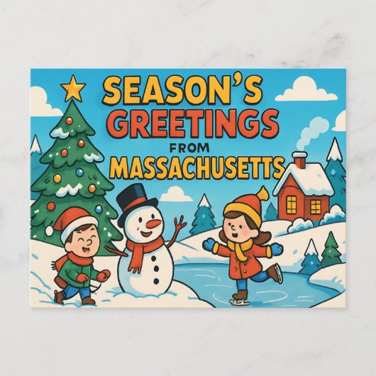 MASSACHUSETTS-Briefkaart Briefkaart (Voorkant)