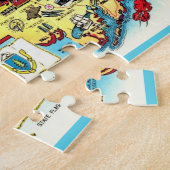 Massachusetts Briefkaart Kaart Jigsaw Puzzel (Zijkant)