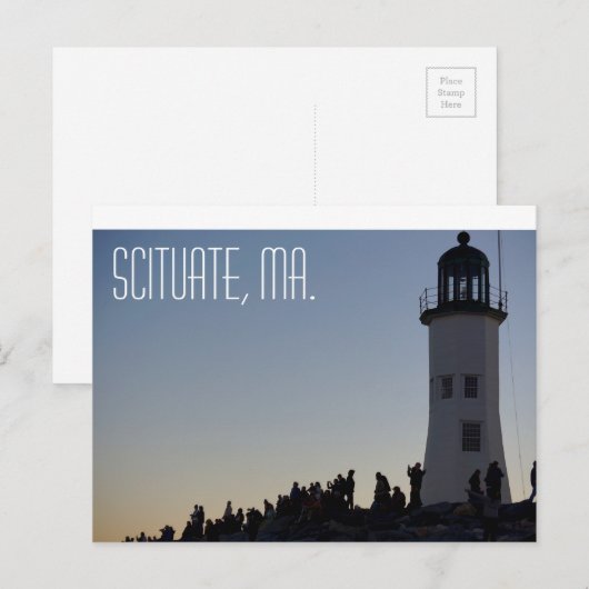 Massachusetts Briefkaart scitueren (Voorkant / Achterkant)