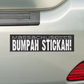 Massachusetts Bumpah Stickah! Bumpersticker (Op auto)