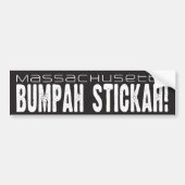 Massachusetts Bumpah Stickah! Bumpersticker (Voorkant)