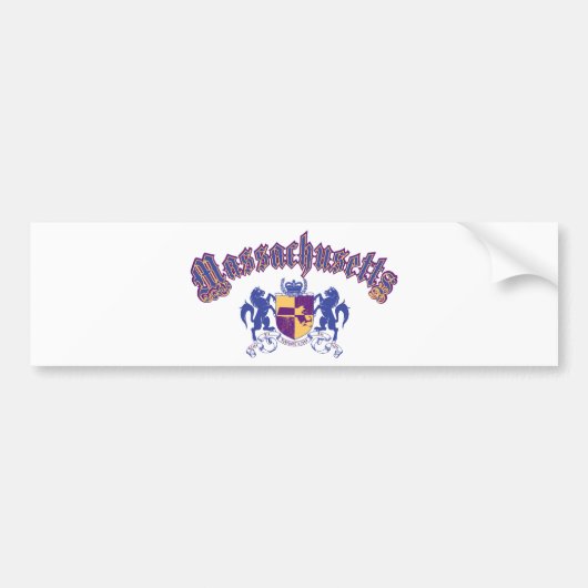 Massachusetts Bumpersticker (Voorkant)
