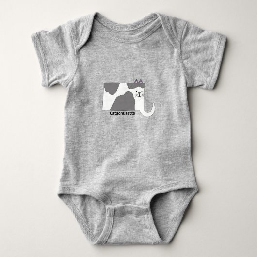 Massachusetts Catachusetts Baby Bodysuit (Voorkant)