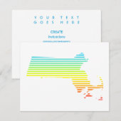 massachusetts chill fade kaart (Voorkant / Achterkant)
