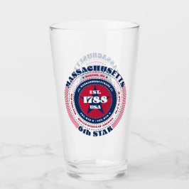 Massachusetts Circular Typography Design Glas
