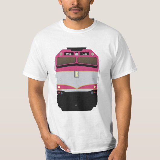 Massachusetts Commuter Rail F40PH-2C shirt (Voorkant)