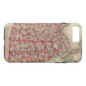 Massachusetts, Connecticut en Rhode Island Case-Mate iPhone Case (Achterkant (Horizontaal))