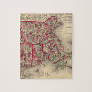 Massachusetts, Connecticut en Rhode Island Legpuzzel