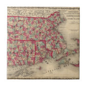 Massachusetts, Connecticut en Rhode Island Tegeltje (Voorkant)