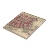 Massachusetts, Connecticut en Rhode Island Tegeltje (Zijkant)