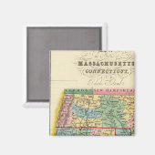 Massachusetts, Connecticut, Rhode Island Magneet (Voorkant / Achterkant)