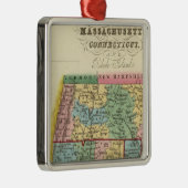 Massachusetts, Connecticut, Rhode Island Metalen Ornament (Rechts)