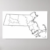 Massachusetts County's Blank overzicht (Voorkant)